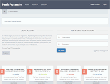 Tablet Screenshot of perthfraternity.com